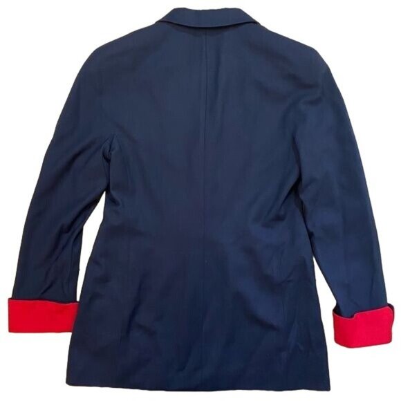 Vintage 1990's Escada by Margaretha Ley 100% Wool Jacket in Navy - Picture 3 of 6